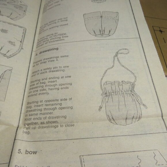 Simplicity 8938 Purse Pattern "Accessory Club" 6 diff pattern designs UNCUT - Picture 7 of 11